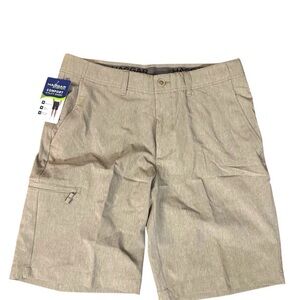 Haggar in Motion Men’s Khaki Comfort Utility Shorts NWT Size:34